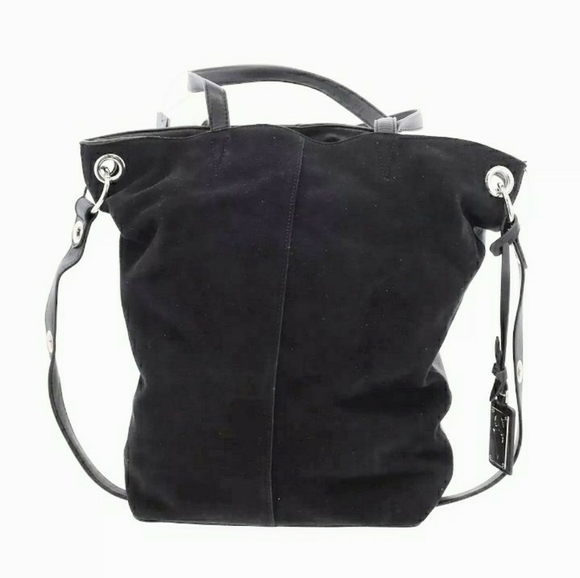 Vera Wang Handbags - Vera Wang Black Leather Large Tote Bag